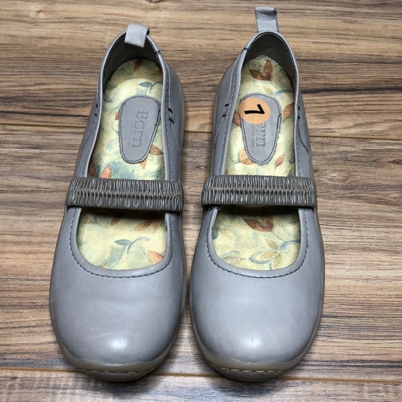 Born Shoes - Born Slip On Loafer Mary Janes Gray Sz 7